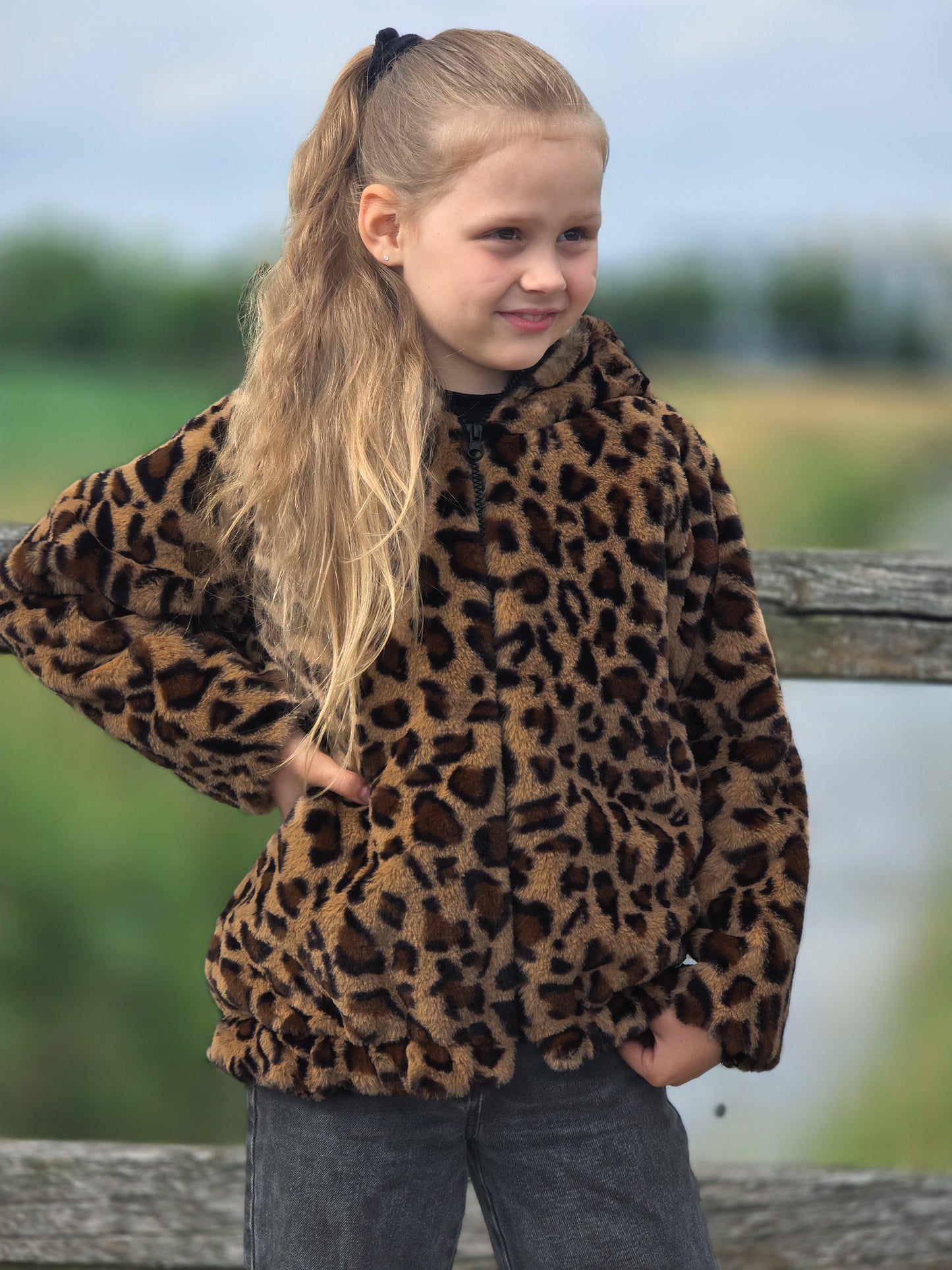 Plüschstoff Kunstpelz Leoprint Punami Swafing