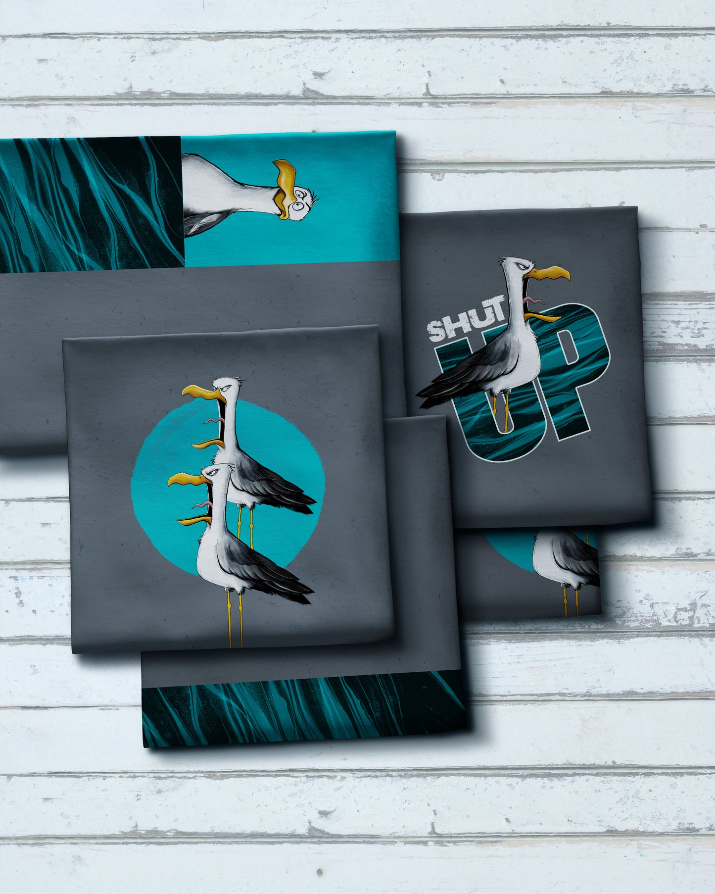 Maritimes Canvas Paneel Seagull Ole by Thorsten Berger Swafing 85 cm
