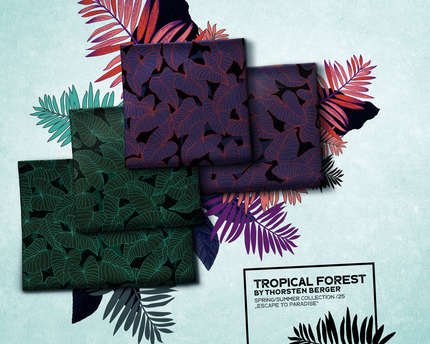Viskose Tropical Forest by Thorsten Berger Swafing Blätter