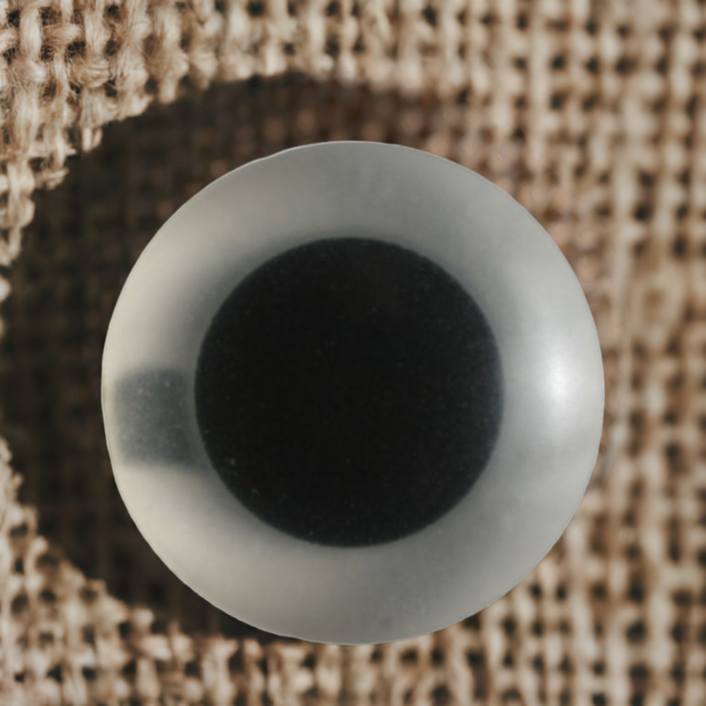 Augenknöpfe mit Steg 8mm transparent 1 Paar