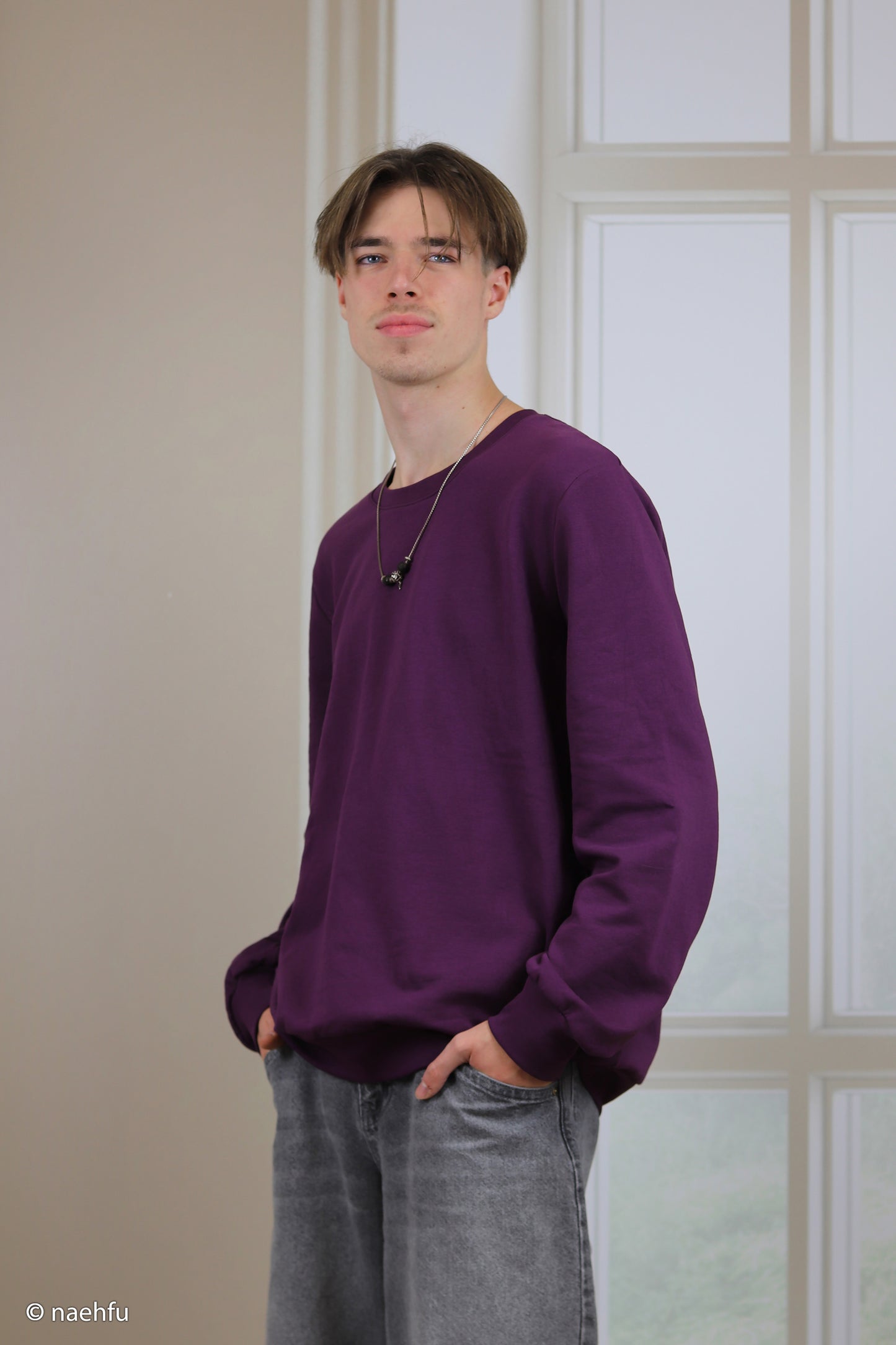 Sweat angerauht Uni Eike pflaume