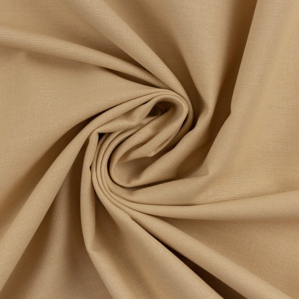 Baumwolle Uni Heide Swafing beige
