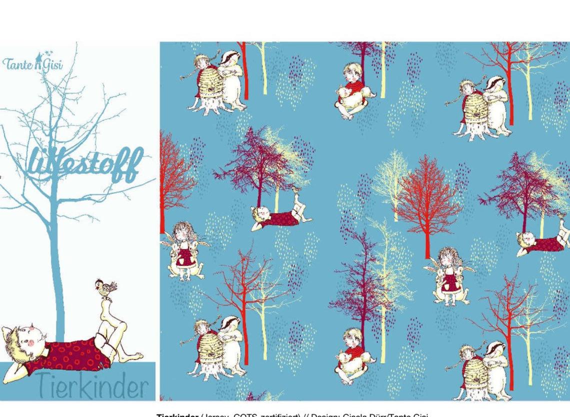 Bio-Jersey von Lillestoff
Tierkinder