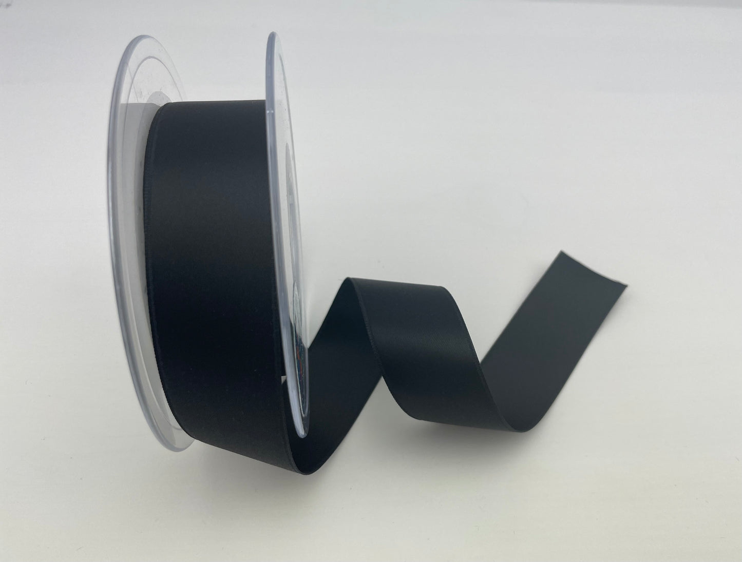 Satinband Uni 25 mm schwarz