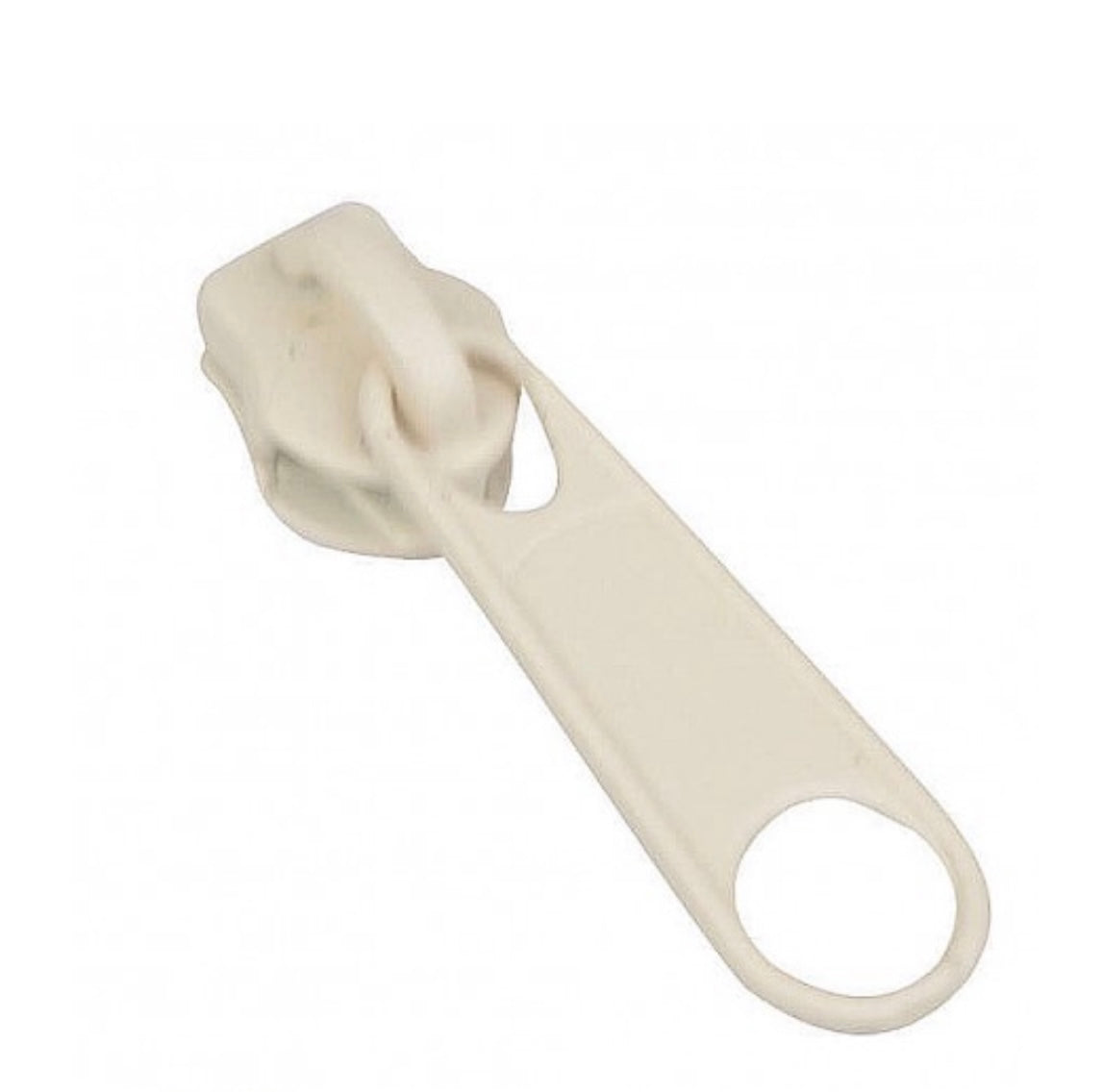 Schieber / Zipper für Endlosreißverschluss 3mm natur