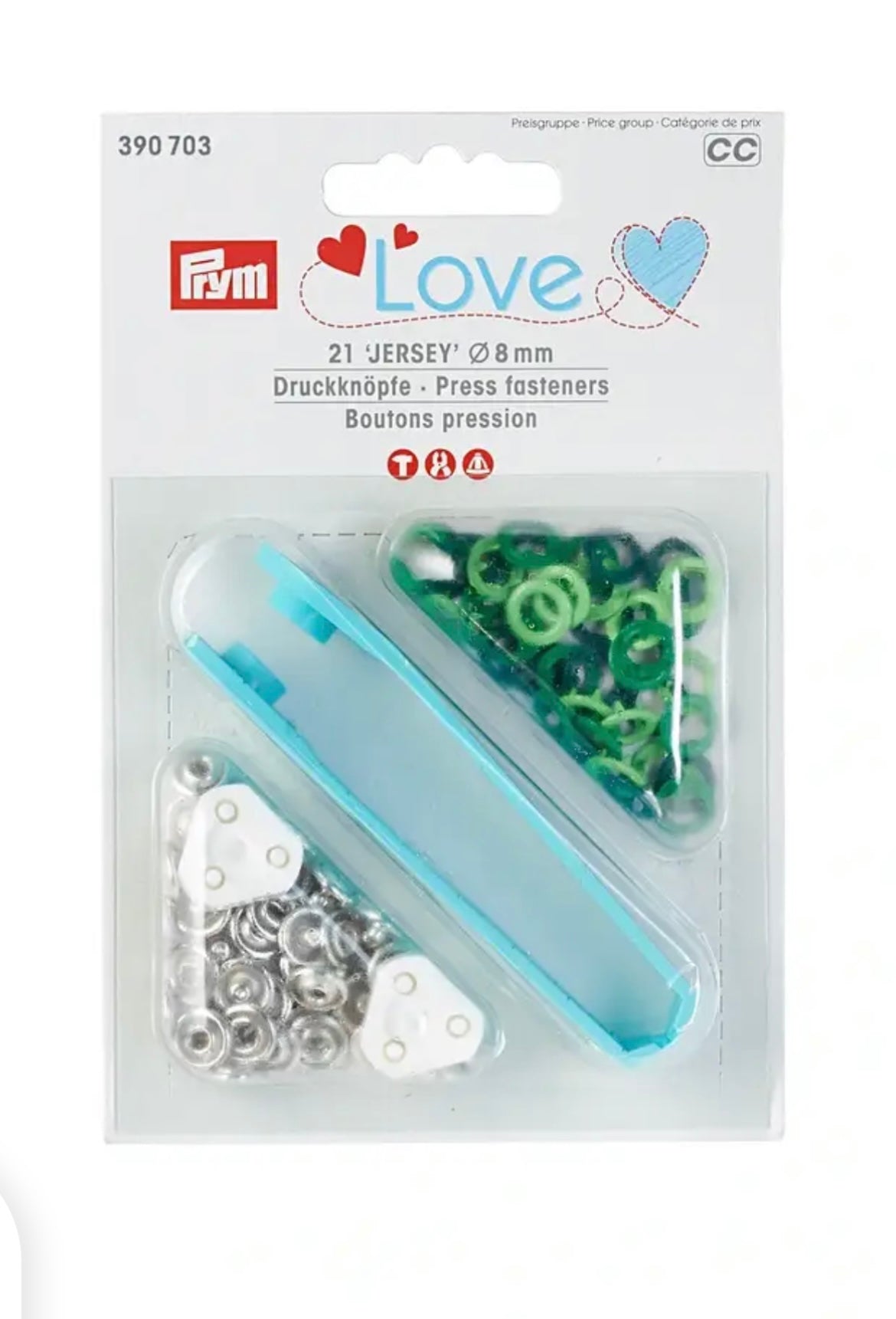 Prym Love Nähfrei Druckknöpfe Jersey 8mm
grüntöne