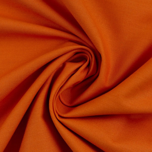 Baumwolle Uni Heide Swafing orange