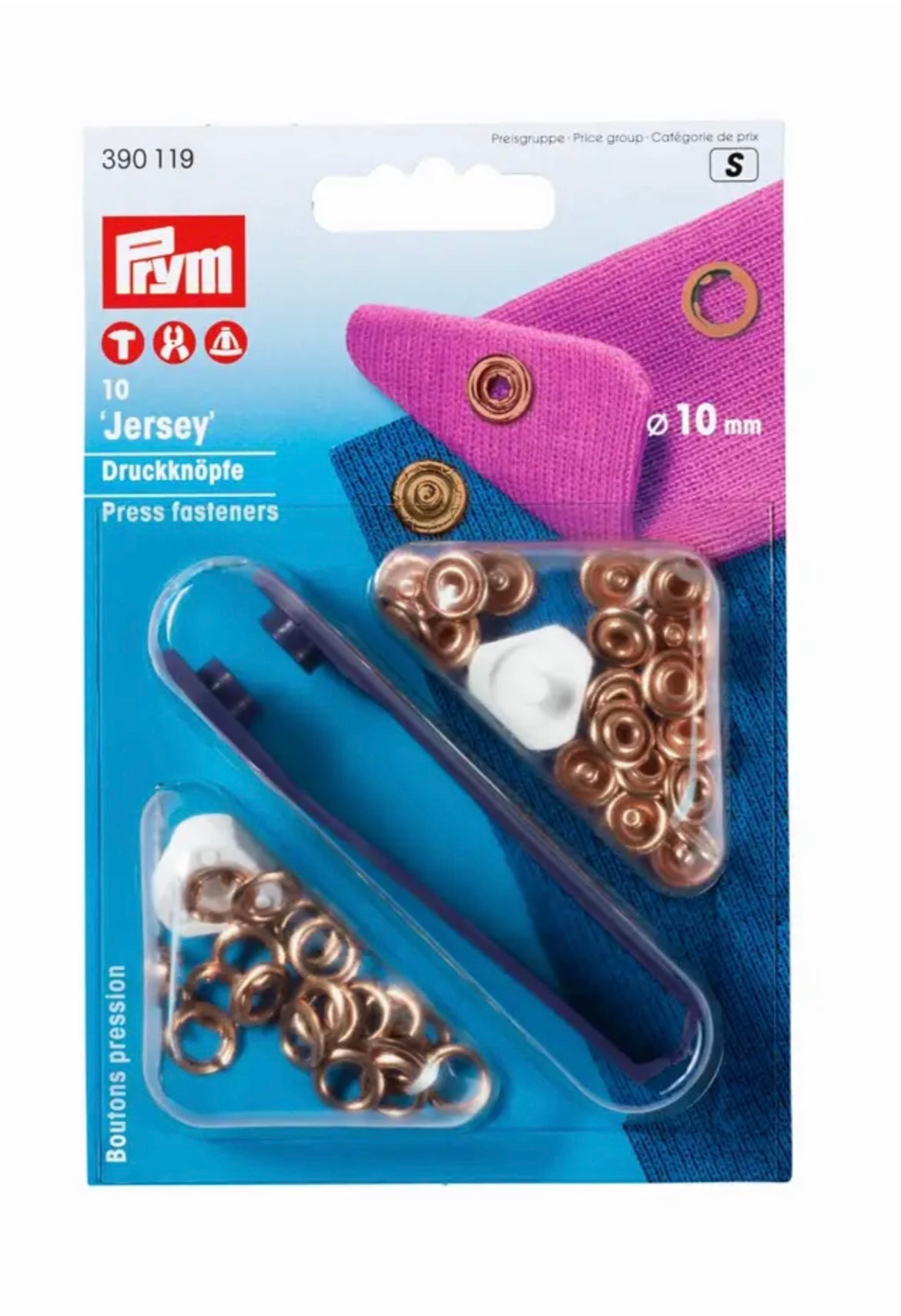 Prym Nähfrei Druckknöpfe
10mm kupferfarbig