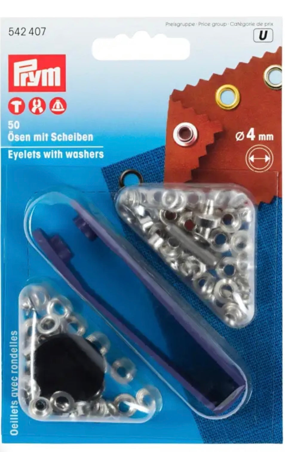 Oesen 4mm silber