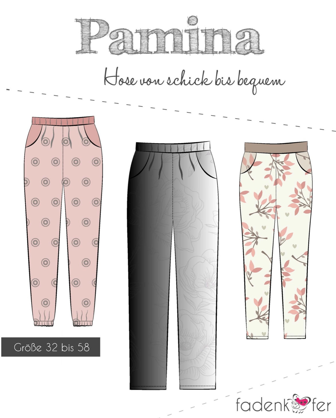 Fadenkäfer Schnittmuster "Pamina" Hose Damen