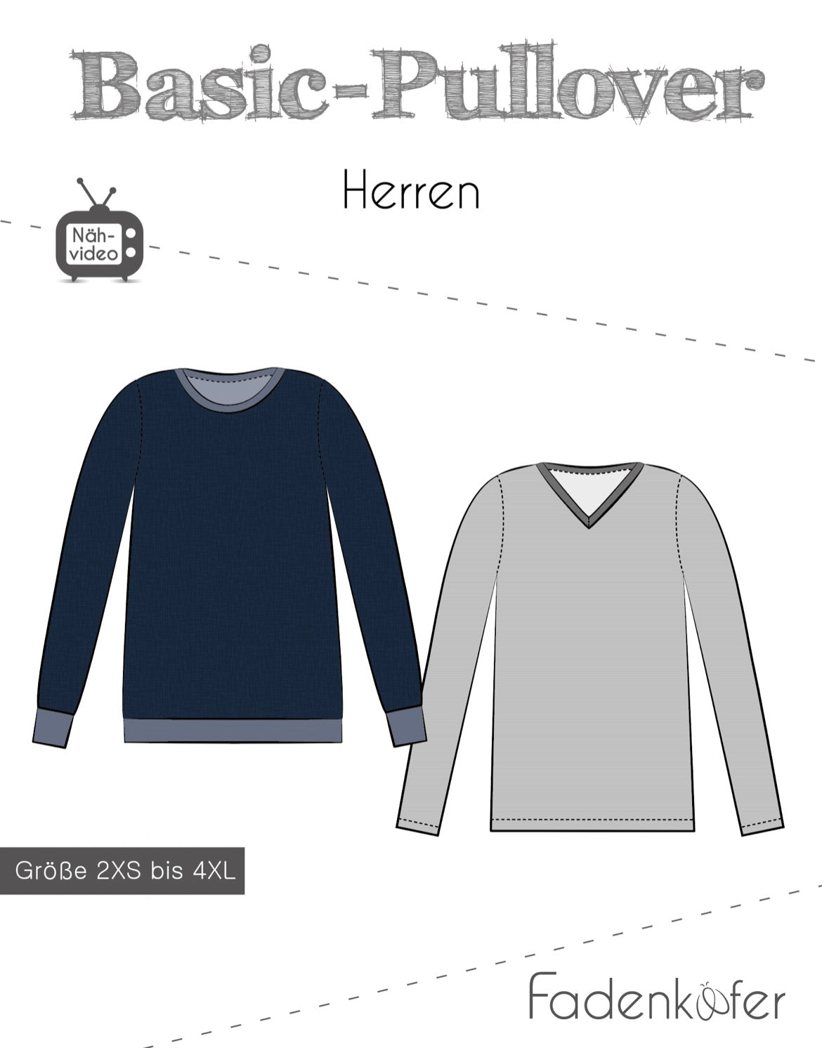 Fadenkäfer Schnittmuster "Basic-Pullover"
Herren