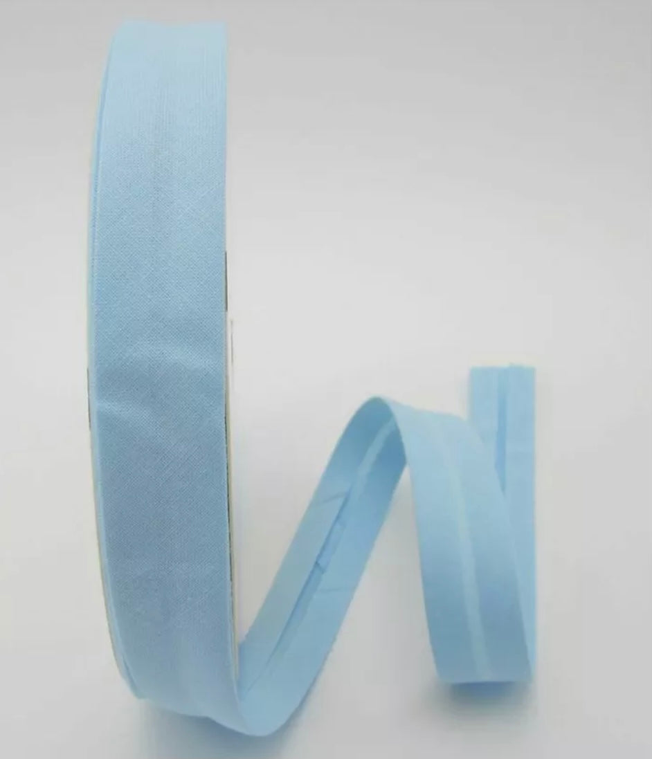 Schrägband Baumwolle
18mm hellblau