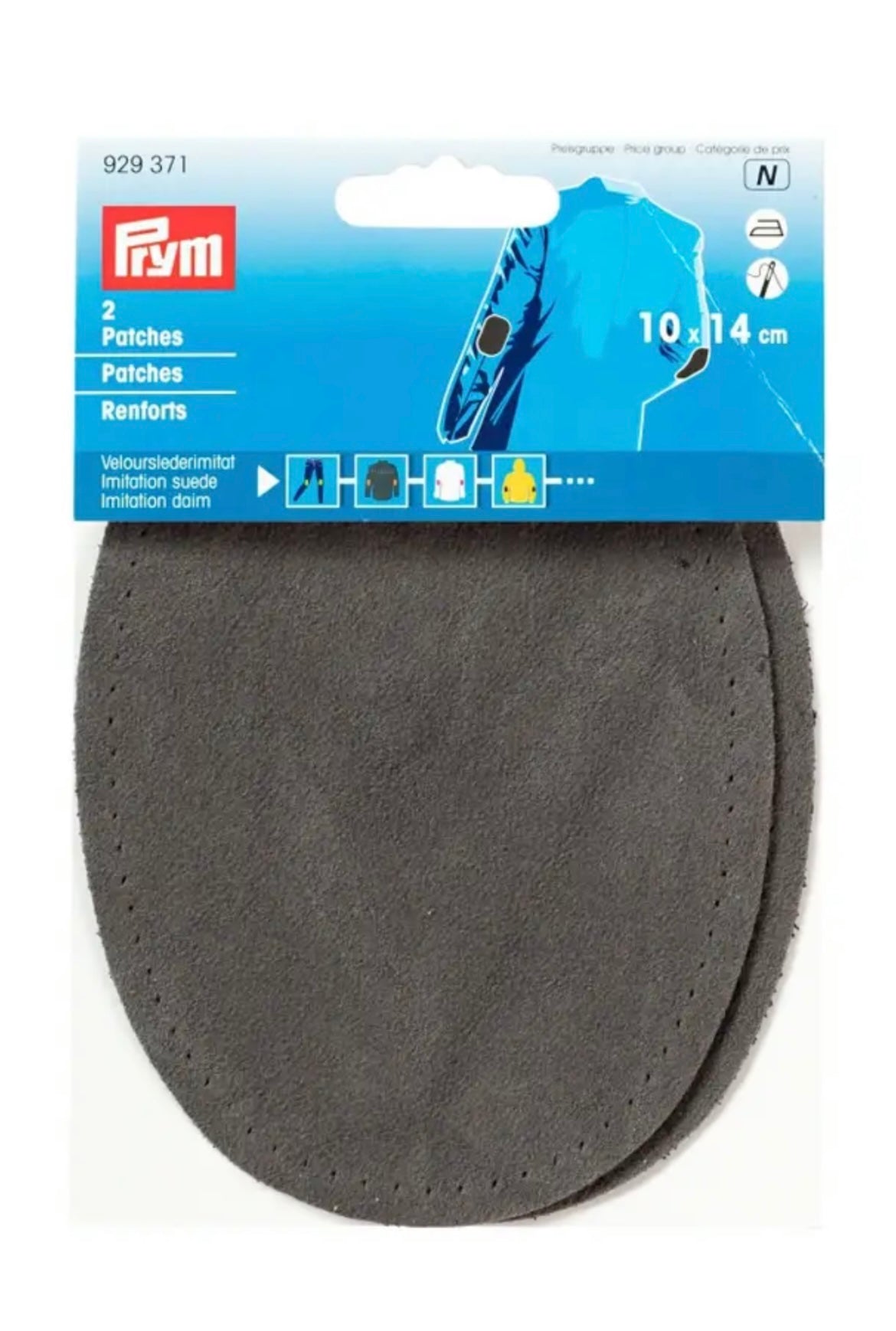Prym 2 Patches Velourslederimitat
10 x 14 cm grau