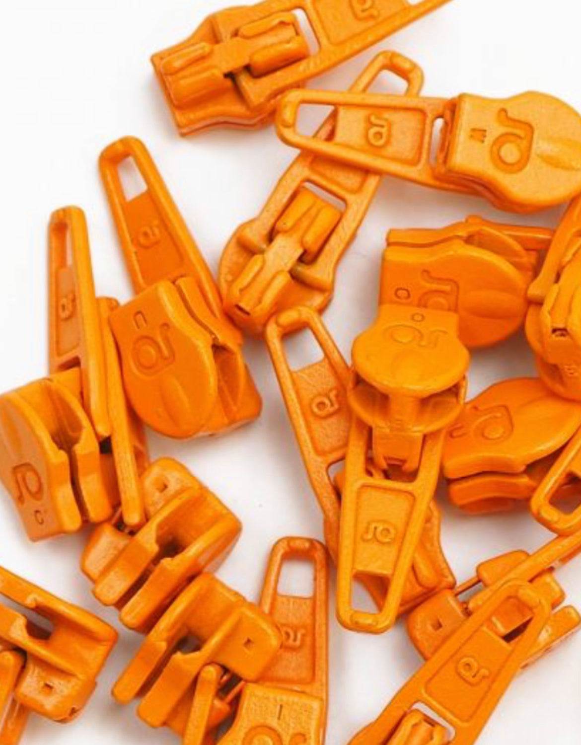 Automatikschieber für Reißverschluss Meterware S40 orange