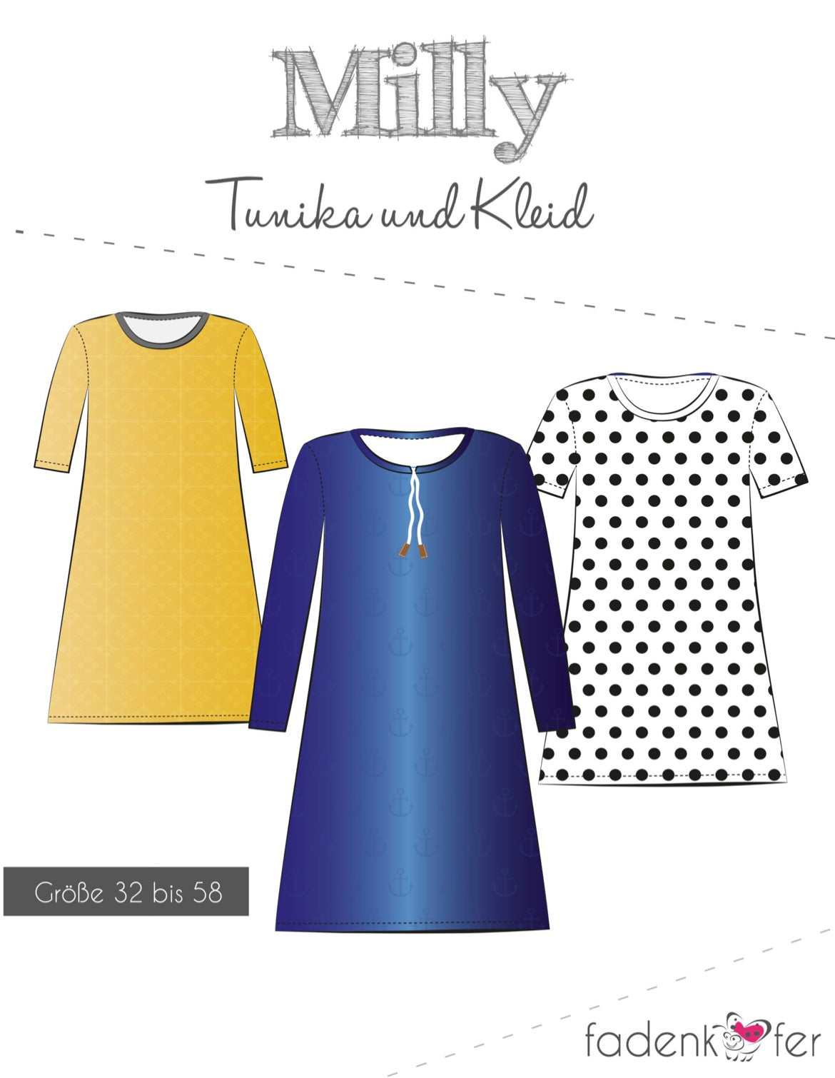 Fadenkäfer Schnittmuster "Milly" Kleid
Damen