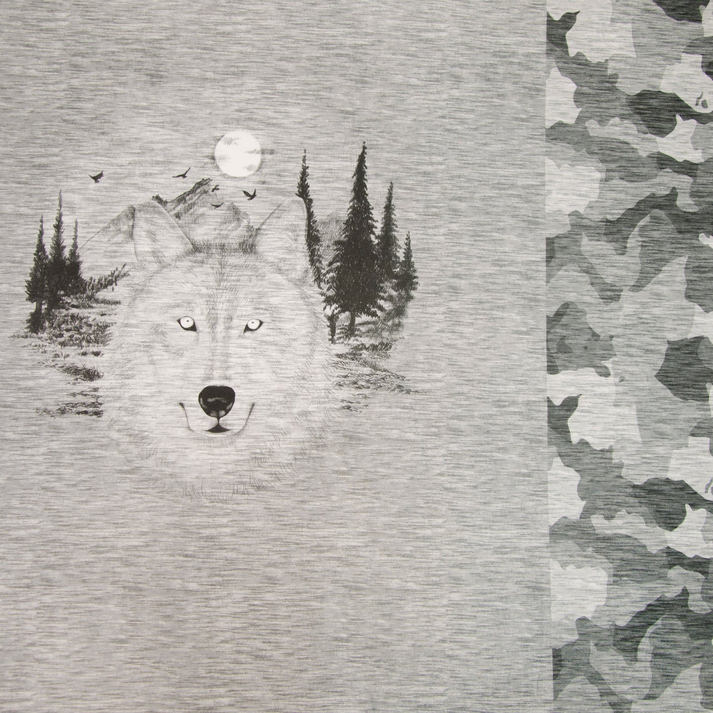 Sweat "Wild Wolf" 60cm Panel Wolf, Mond, Wald
Hilco