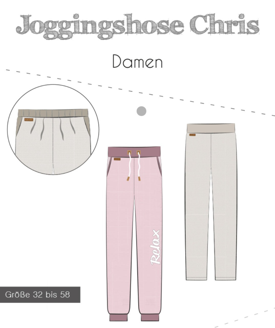 Fadenkäfer Schnittmuster "Chris" Jogginghose Damen