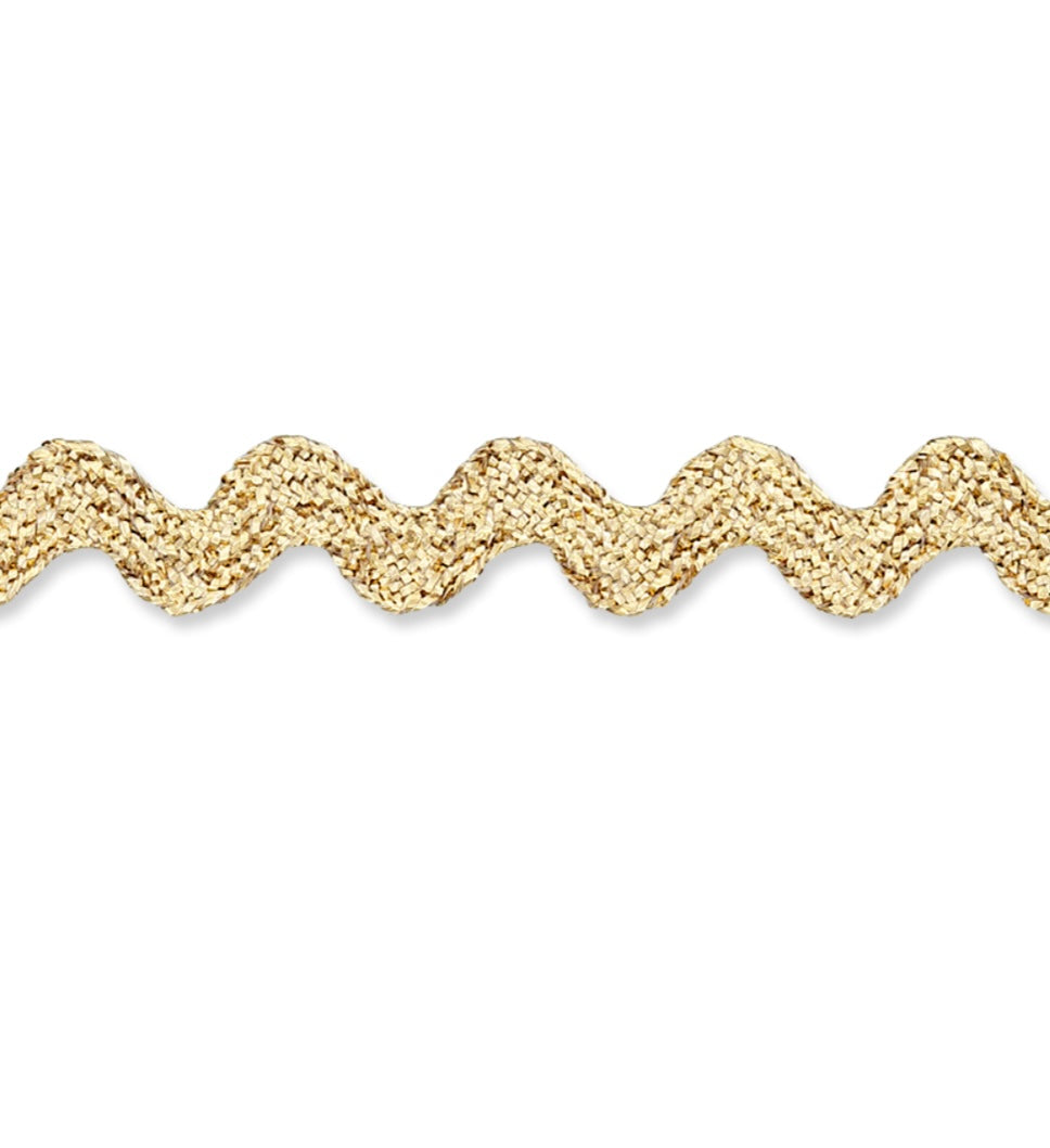Zackenlitze Uni gold glitzernd
8mm