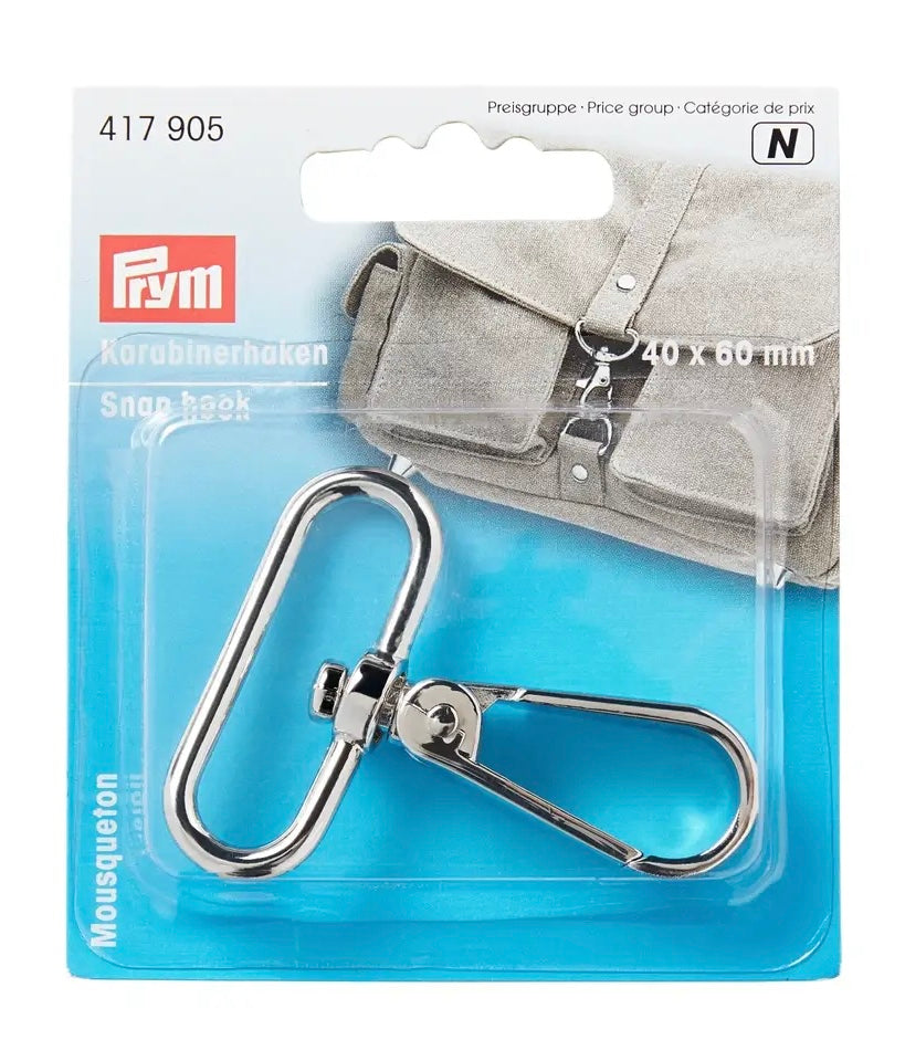 Prym Karabinerhaken 40 x 60 mm
silber
