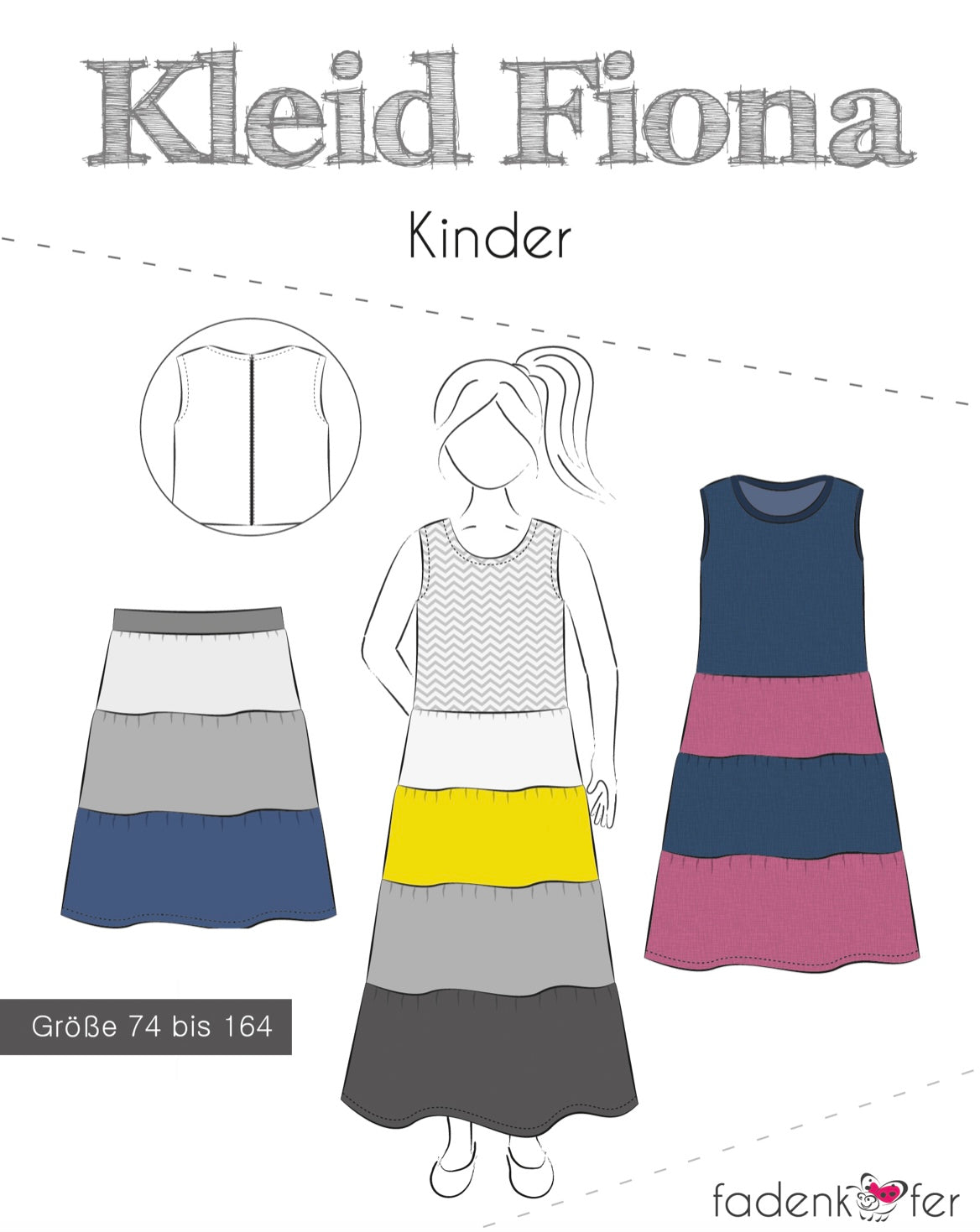 Fadenkäfer Schnittmuster "Fiona" Kleid
Kinder