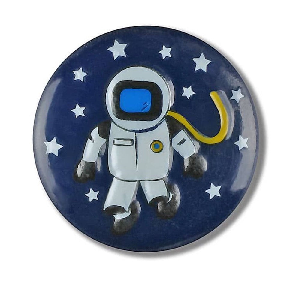 Polyesterknopf Oese Astronaut