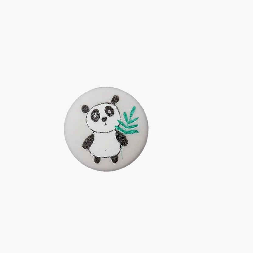 Polyesterknopf Oese Panda