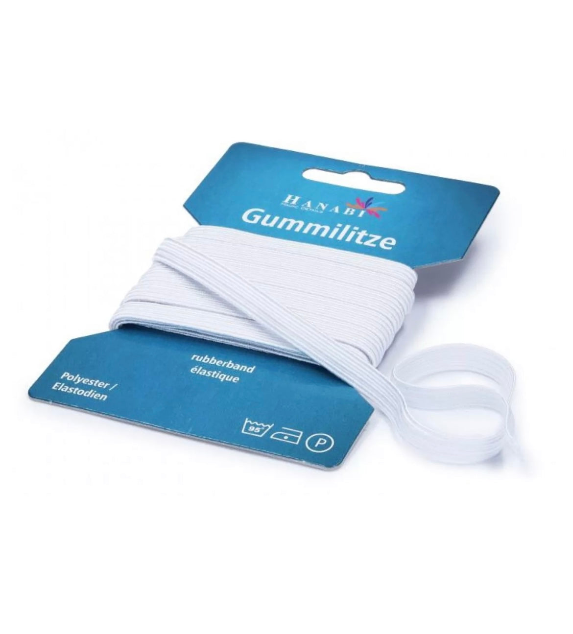 Gummilitze 10mm weiss 5m