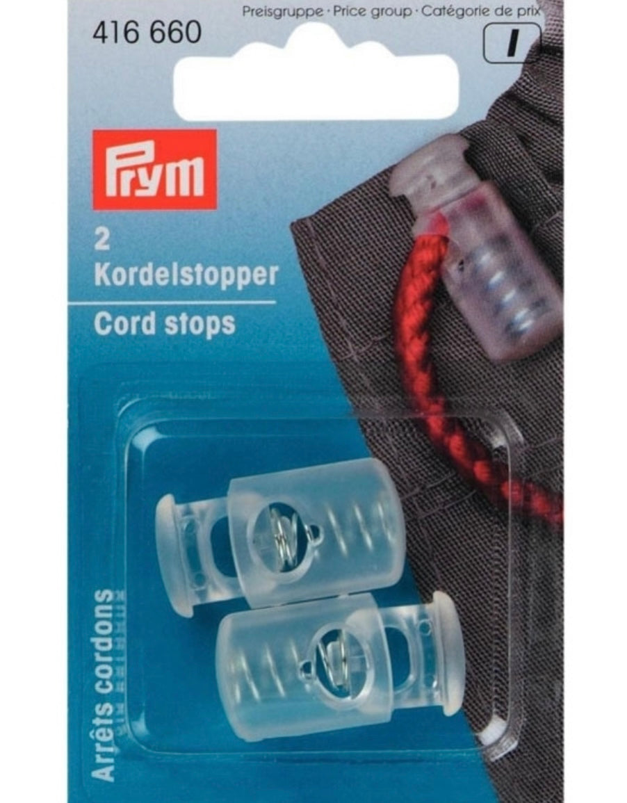 Prym Kordelstopper transparent
Durchlass 8mm