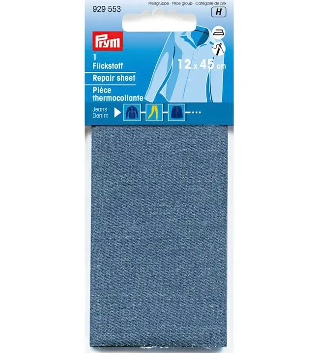 Prym Flickstoff 12 x 45 cm Jeansblau