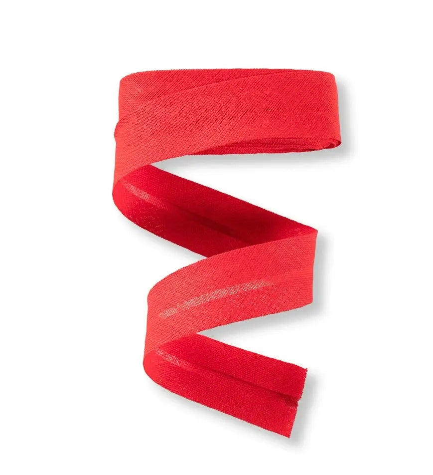 Schrägband Baumwolle Polyester30mm rot