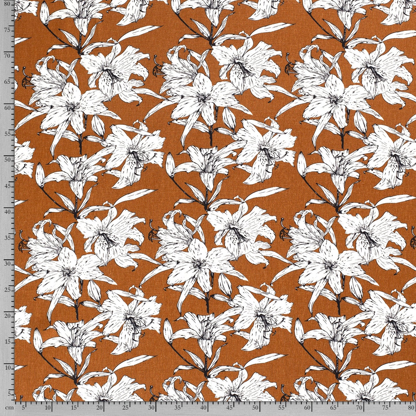 Halbleinen mit Viskose
Blumen, Floral