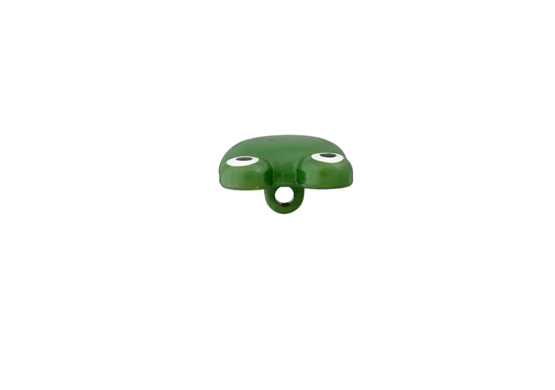 Polyester Knopf Oese
Frosch 20mm gruen