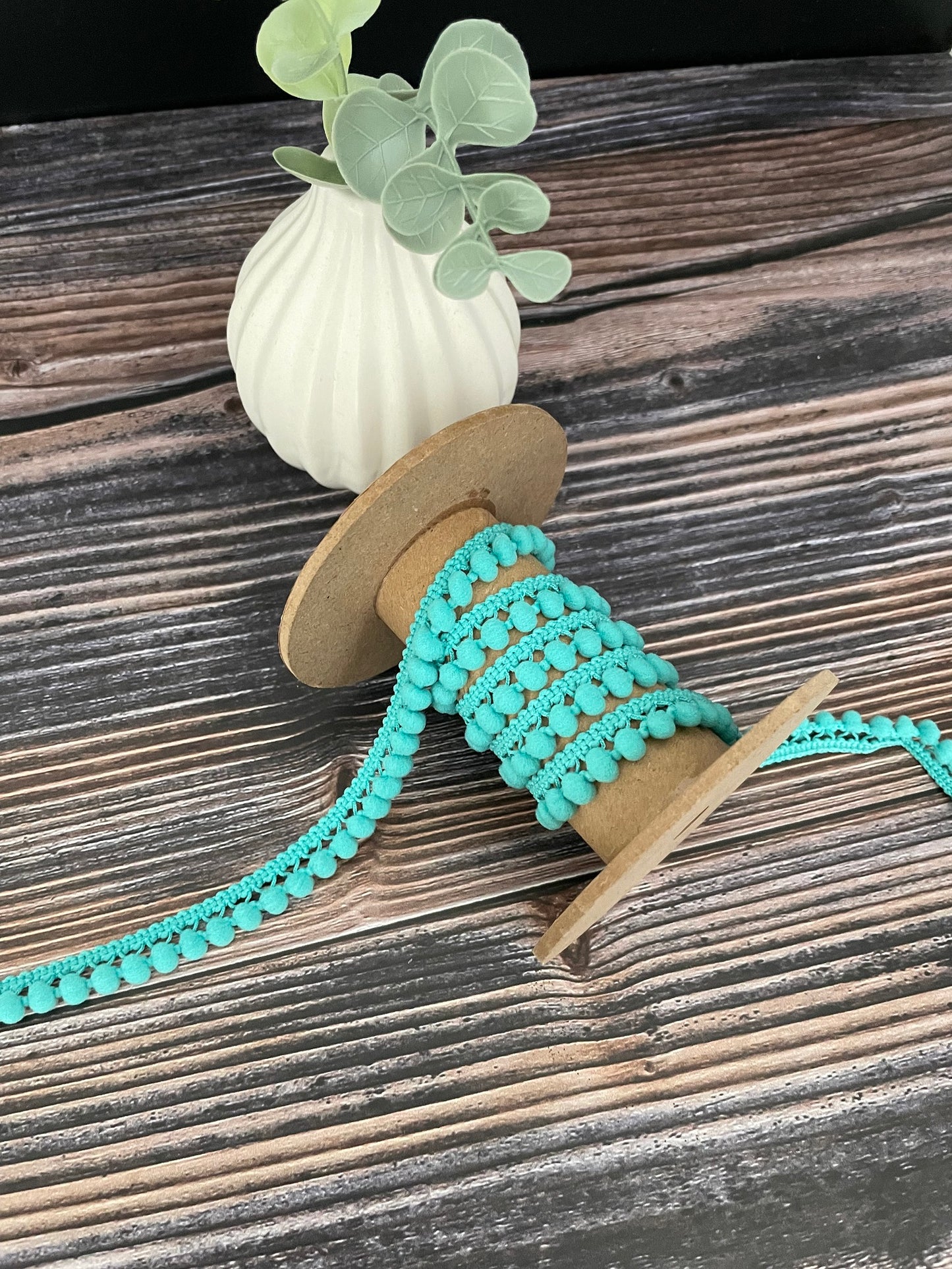 Pomponborte 10mm aqua