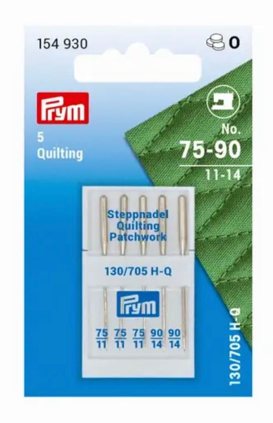 Prym Nähmaschinennadeln Quilting
No. 75-90