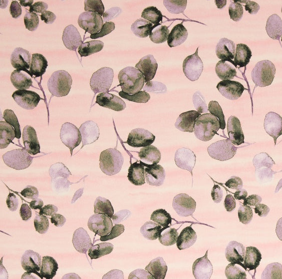 Baumwolle Stretch Satin „Anna“ Blätter