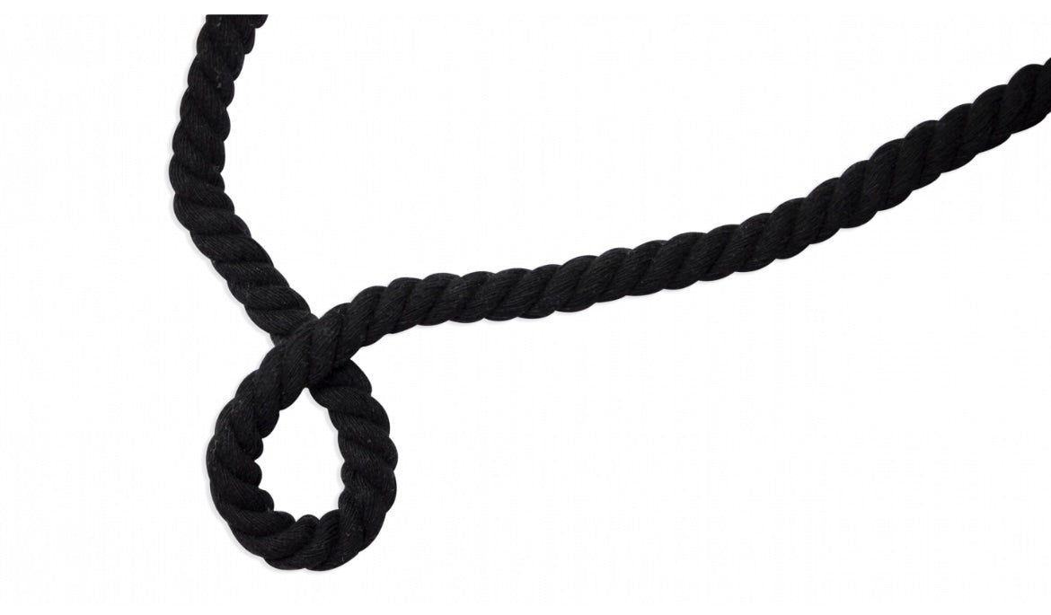 Kordel melange schwarz 10mm gedreht
