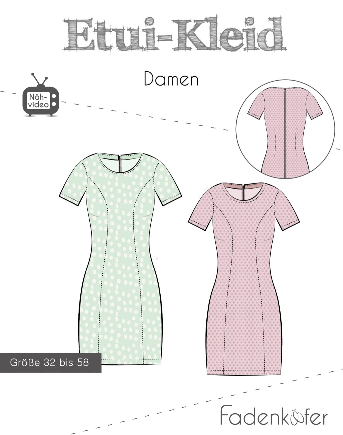 Fadenkäfer Schnittmuster "Etui-Kleid"
Damen