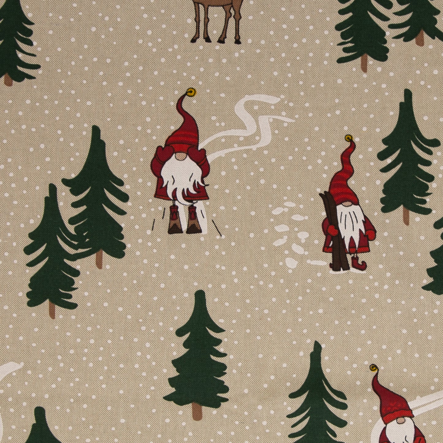 Dekostoff "Ember" Weihnachten Wichtel Elch Tannenbaum
Swafing