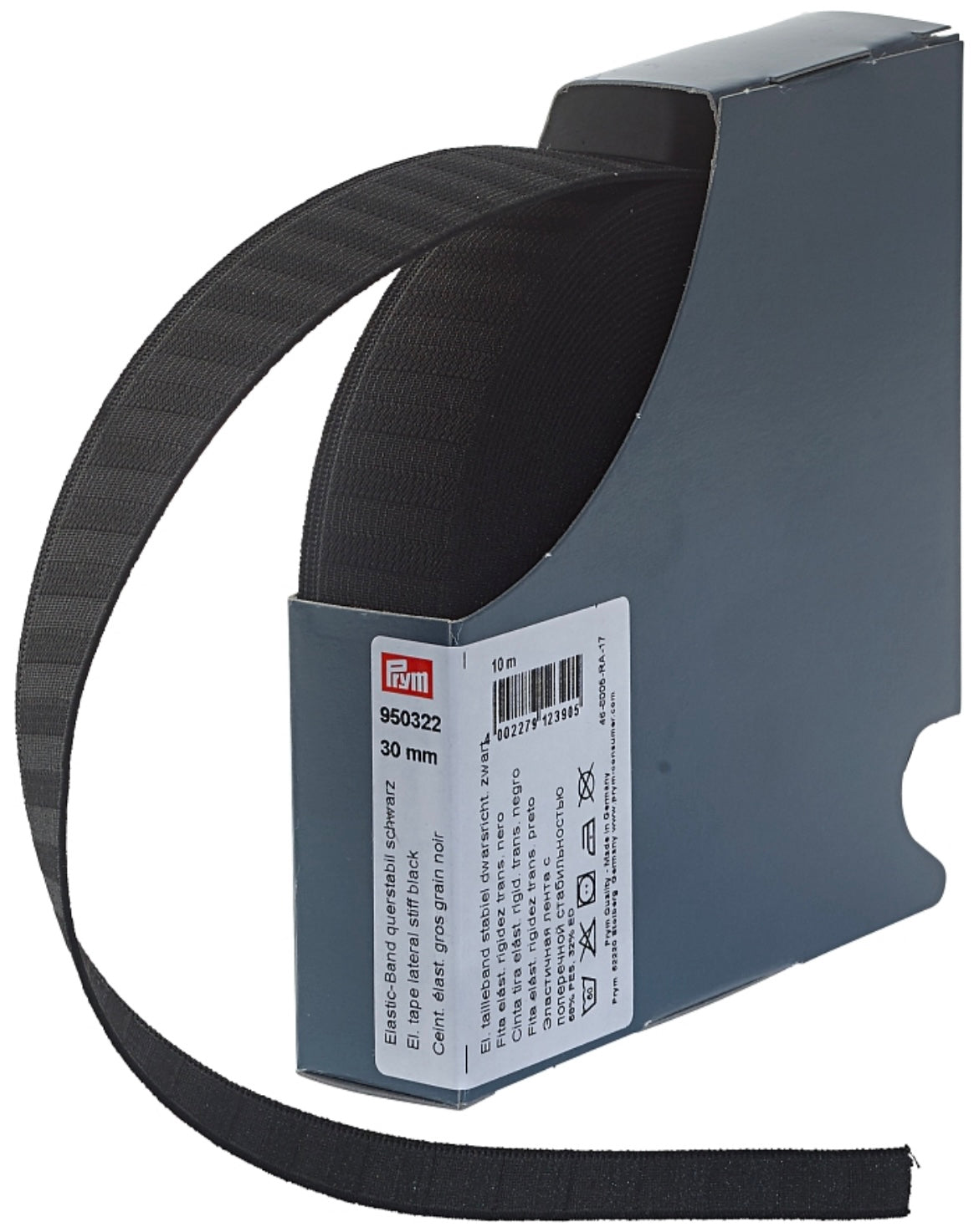 Prym Gummiband querstabil
30mm schwarz