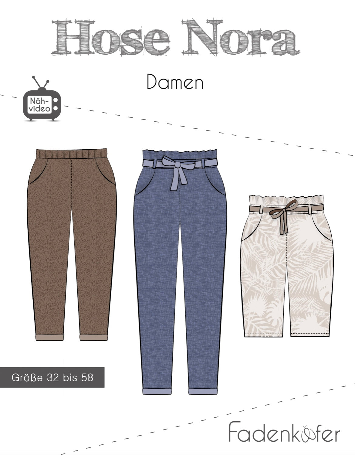 Fadenkäfer Schnittmuster "Nora" Hose Damen