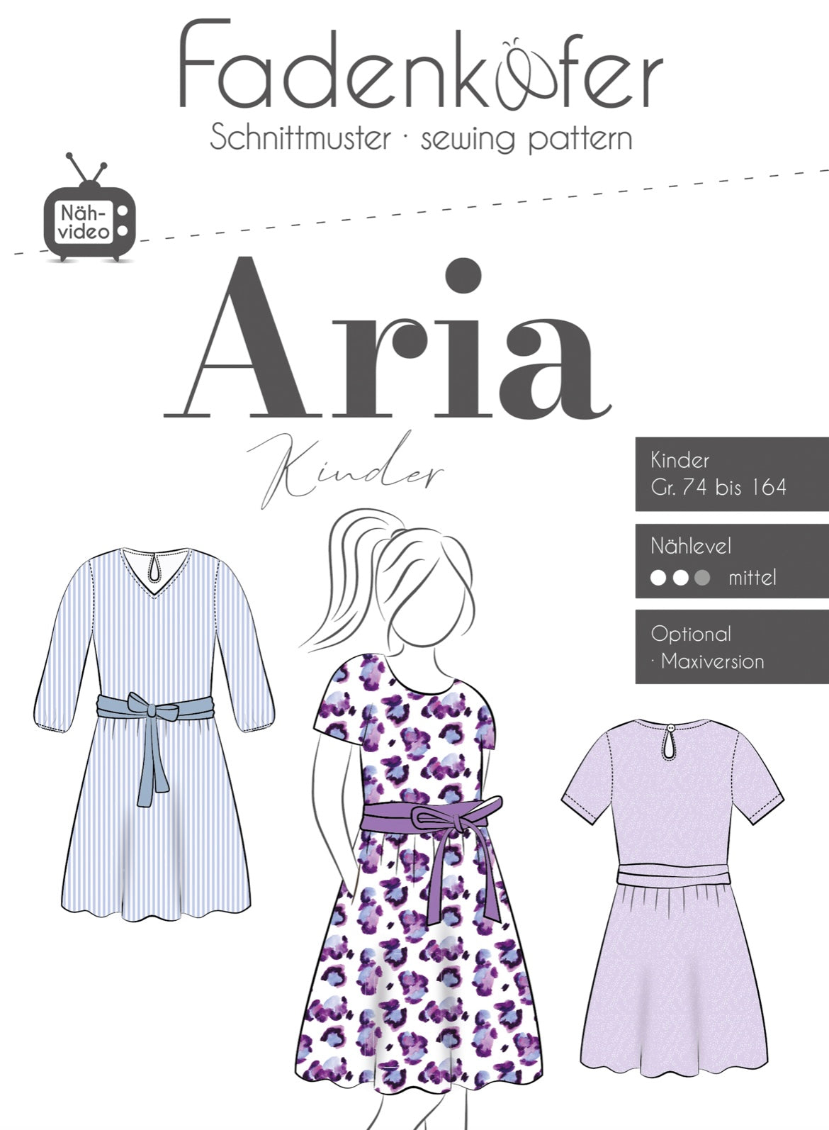 Fadenkäfer Schnittmuster "Aria" Kleid Kinder