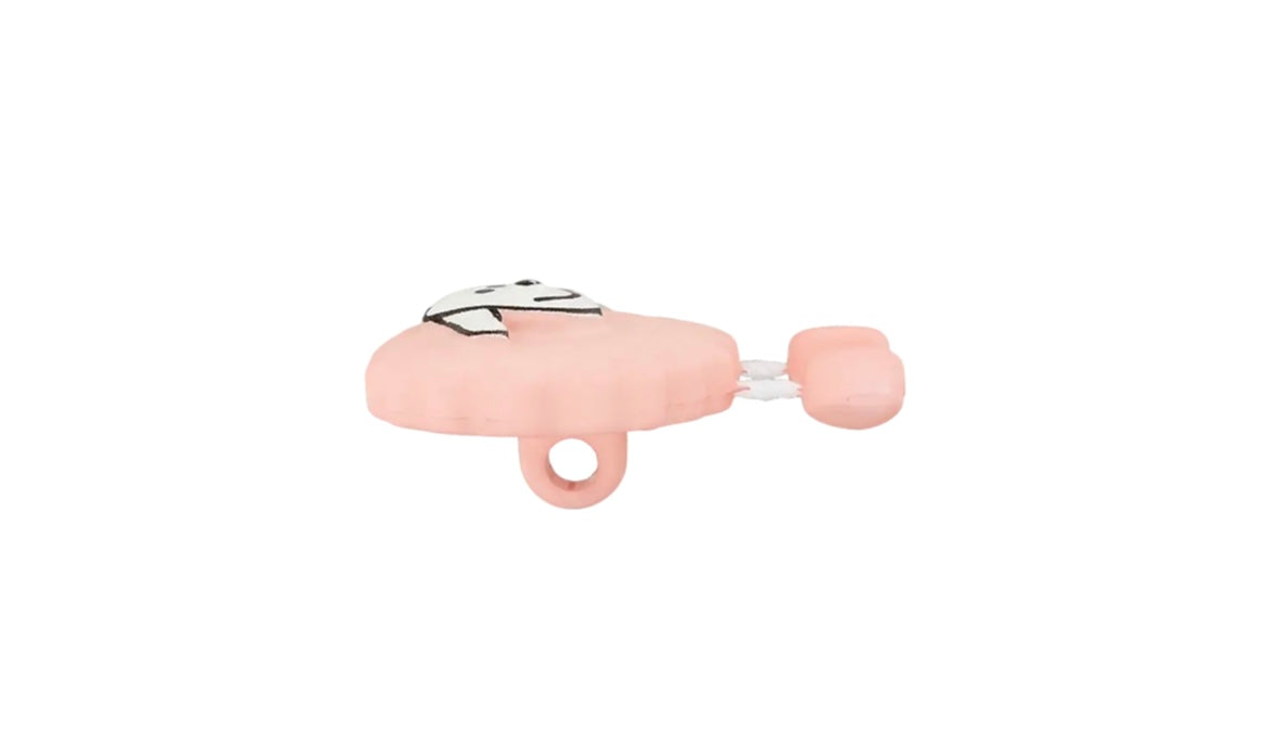 Knopf Öse Schaf 18mm rosa