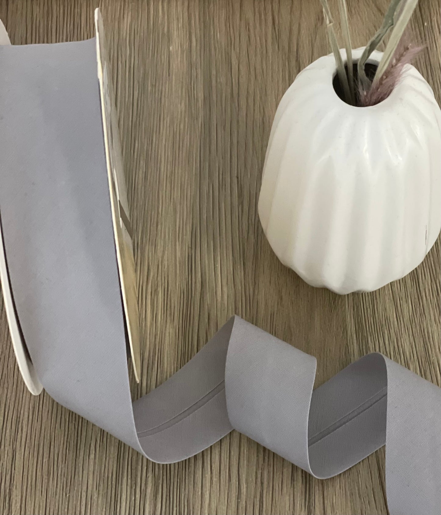 Schrägband elastisch 30mm hellgrau
