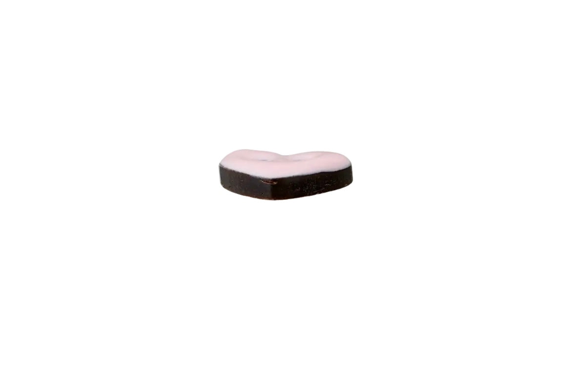 Kokosknopf 2-Loch Herz rosa
15mm