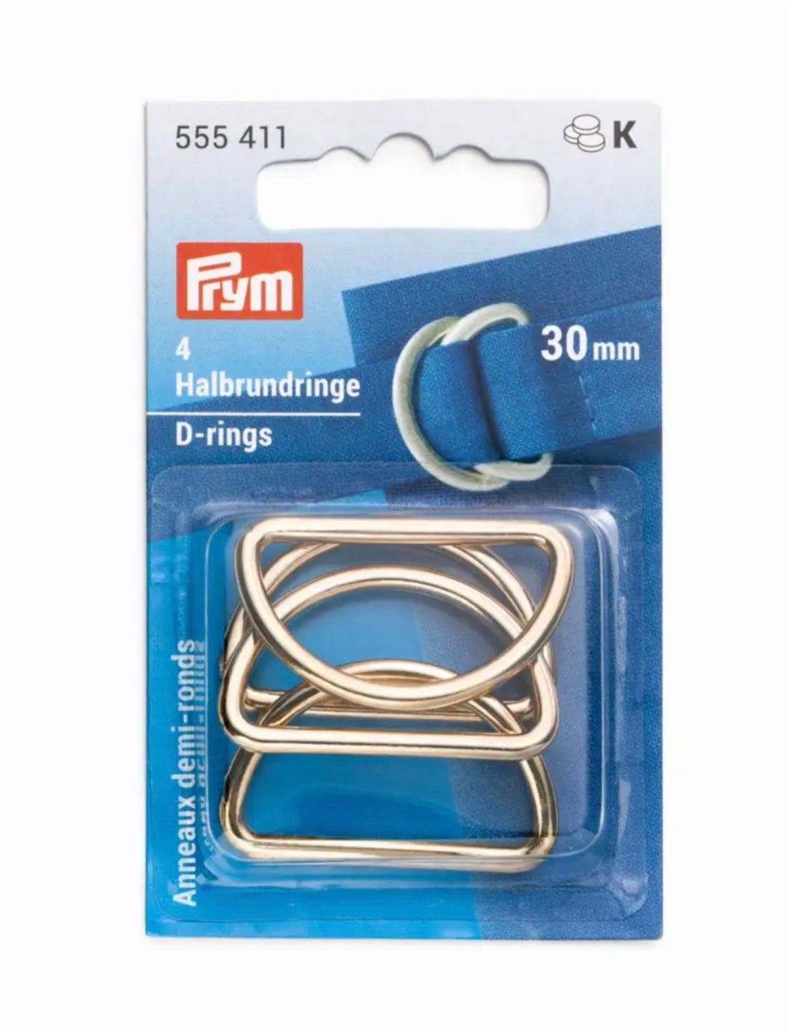 4 D-Ringe
gold 30mm