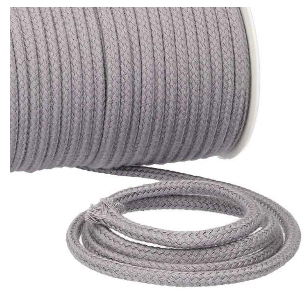 Baumwollkordel uni 6mm
mausgrau