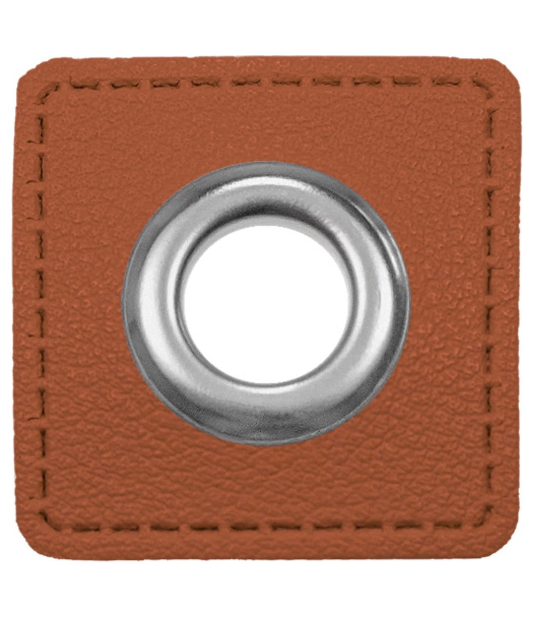 Oesen Patches aus Lederimitat mit 8mm Oese
cognac