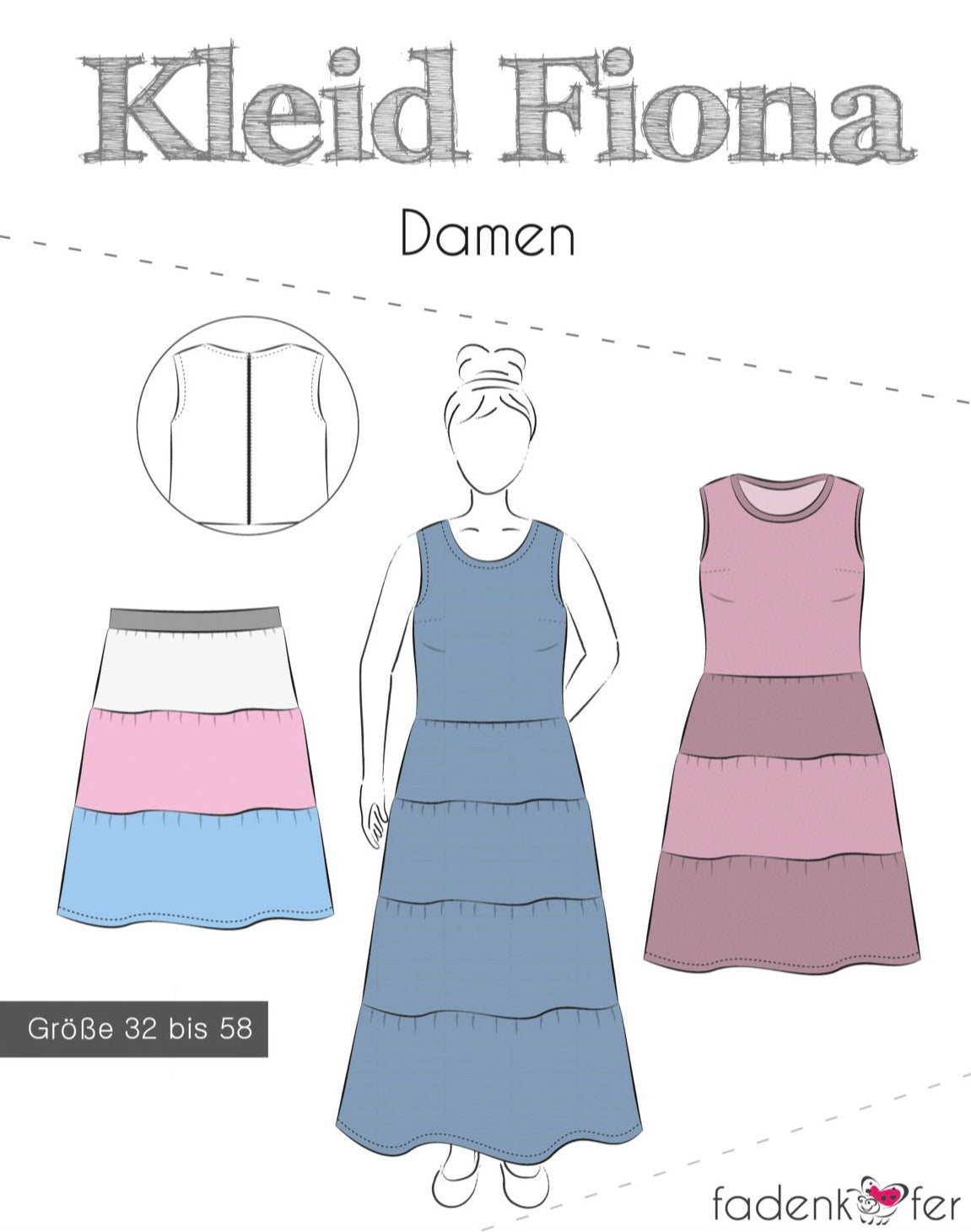 Fadenkäfer Schnittmuster "Fiona" Kleid
Damen