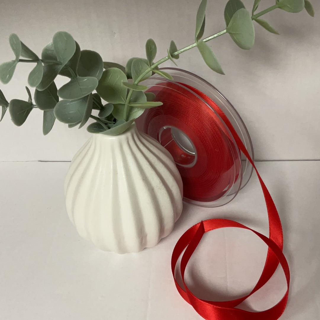Satinband Uni 10mm rot