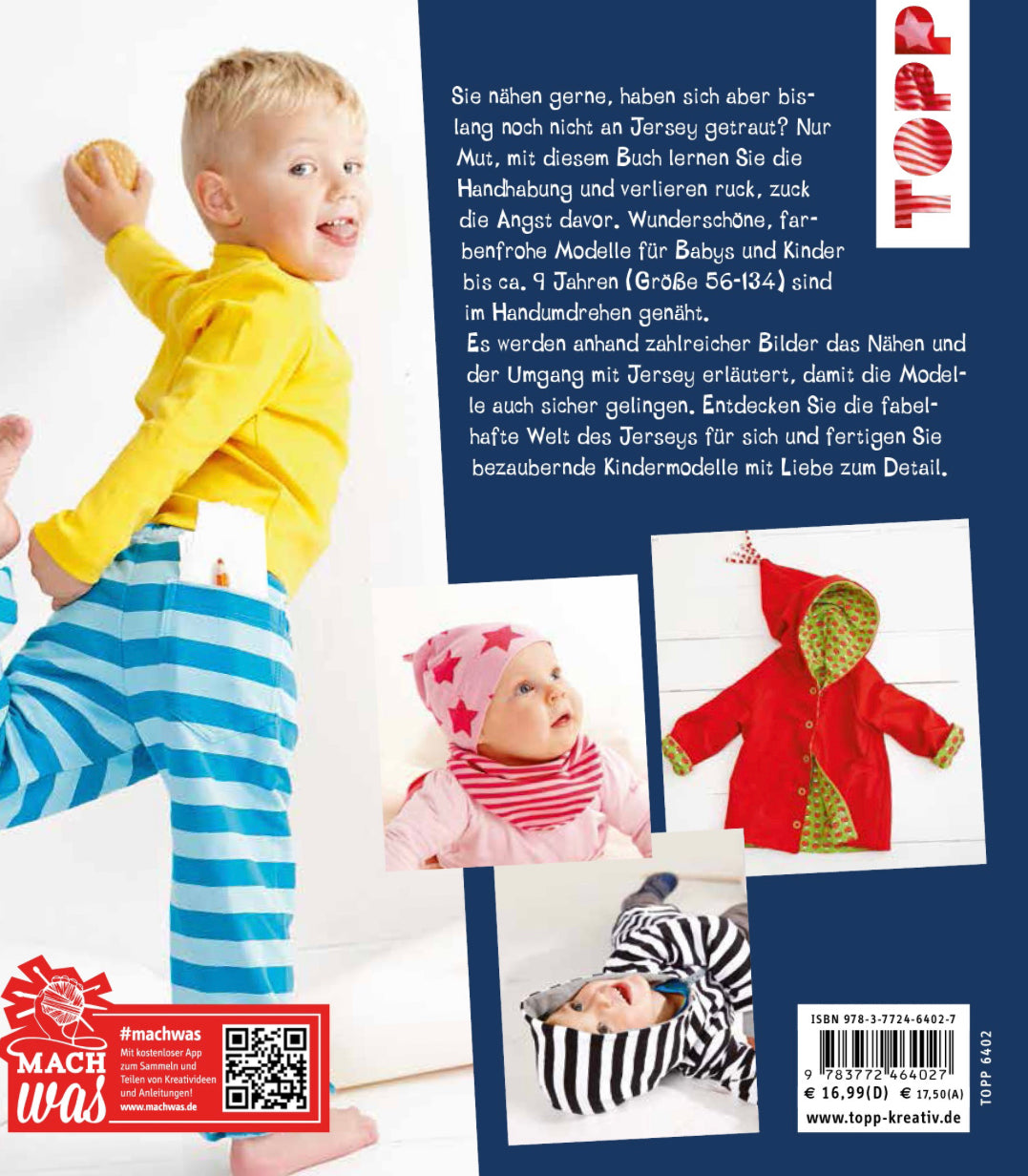 TOPP Verlag Buch Klimperklein! Nähen mit Jersey Kinderleicht